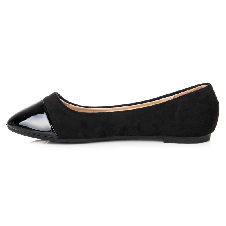 Seastar Baleriny z lakierowanym noskiem czarne 2