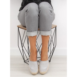 Espadryle damskie szare BB10P grey 2