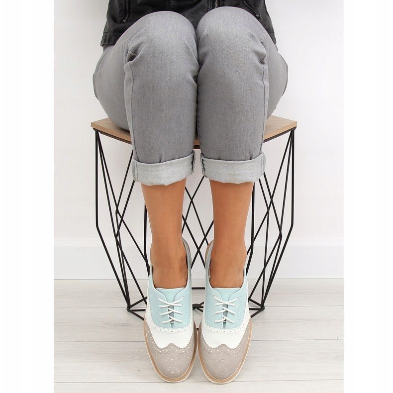 Mokasyny damskie A-9250 Grey szare 2