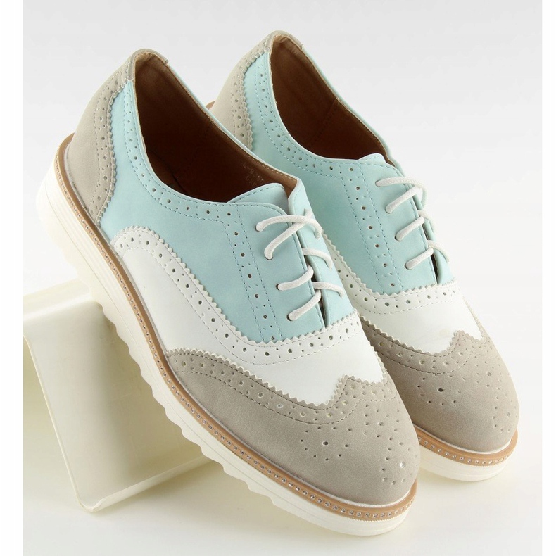 Mokasyny damskie A-9250 Grey szare 1