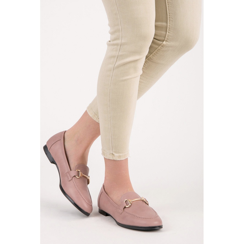 Vices Wsuwane Mokasyny różowe 1