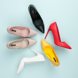 Eleganckie Szpilki VICES czerwone 1