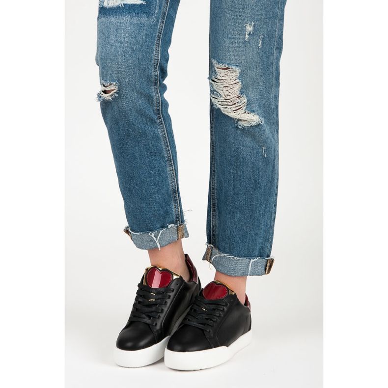 Vices Czarne Trampki Sweet Heart 1