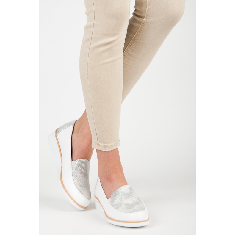 Półbuty ze wzorem vices szare białe 2