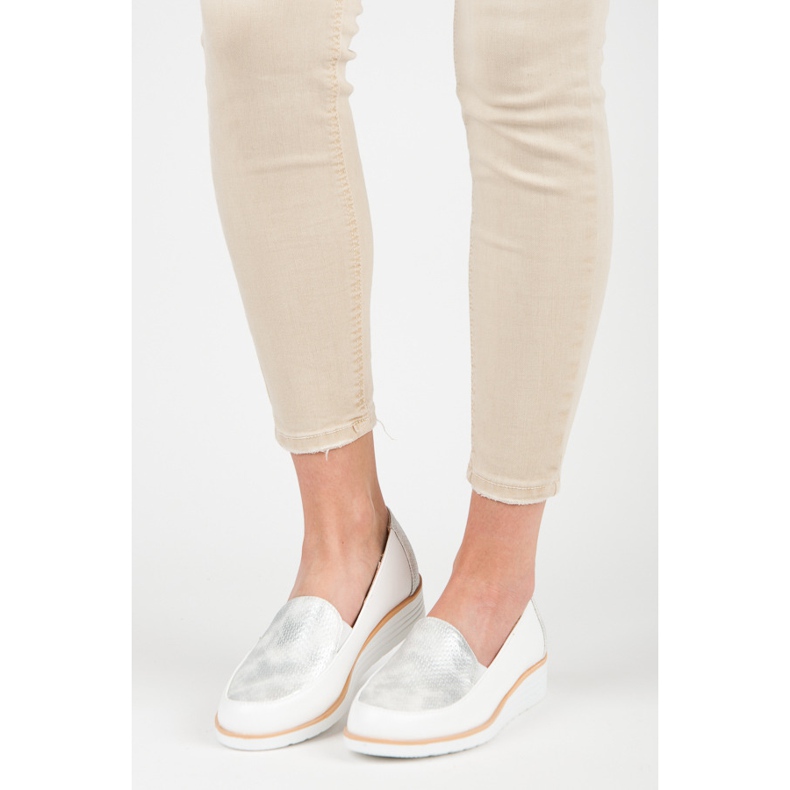 Półbuty ze wzorem vices szare białe 1