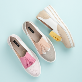 Damskie półbuty boho vices szare 1