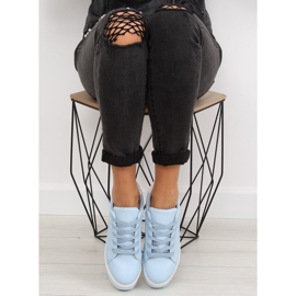Trampki na wysokiej podeszwie niebieskie NB183P Blue 2