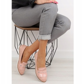 Mokasyny damskie różowe DM30P Pink 2