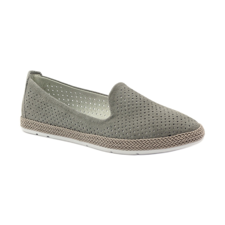 Filippo Lordsy balerinki  espadryle F 081 szare 1
