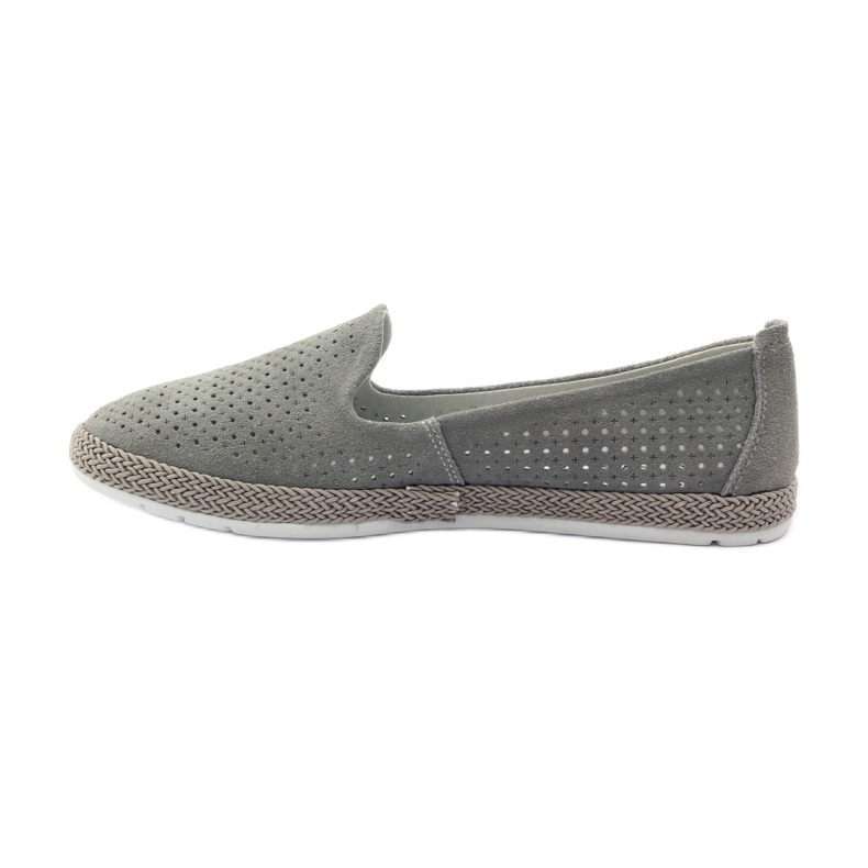 Filippo Lordsy balerinki  espadryle F 081 szare 2