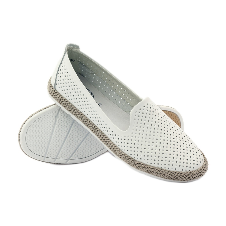 Filippo Lordsy balerinki  espadryle F 081 białe 3