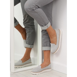 Mokasyny lordsy szare T309P Grey 1