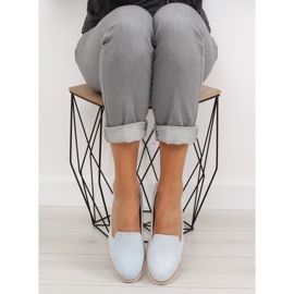 Mokasyny lordsy niebieskie T309P Blue 2