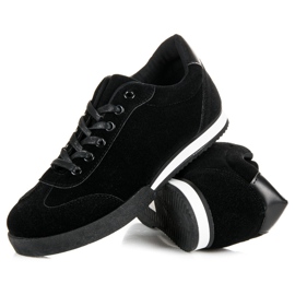 Zamszowe buty sportowe vices czarne 3