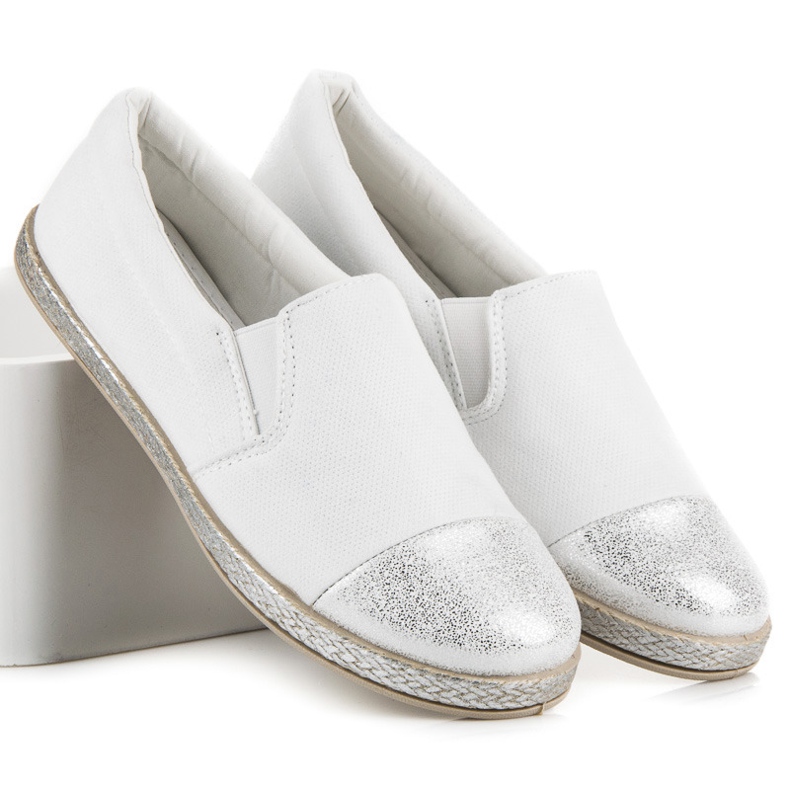 Mtt Sport Białe espadryle slip on 1