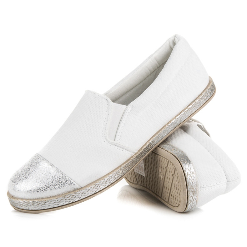 Mtt Sport Białe espadryle slip on 2