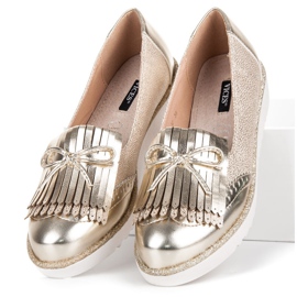 Mokasyny na platformie vices żółte 1