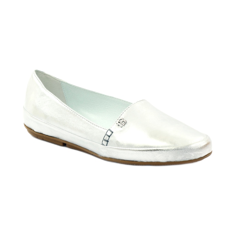 Półbuty damskie Badura 6352 srebrne srebrny 1