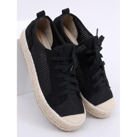 BM Trampki espadryle czarne BB06P Black 1