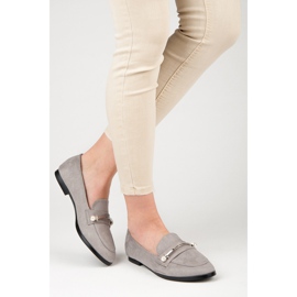 Seastar Mokasyny Z Perełkami szare 2