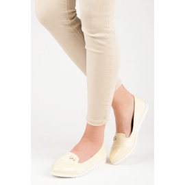 Baleriny damskie vices żółte 2