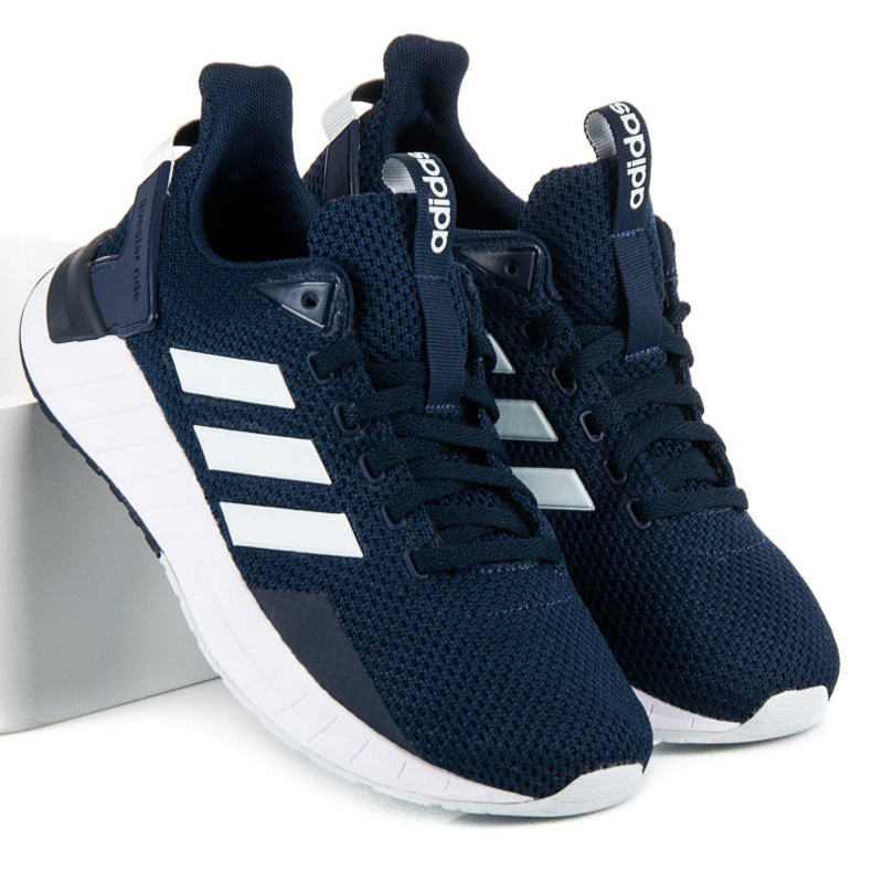 Adidas questar ride białe granatowe 1
