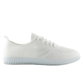 Tenisówki damskie białe LA10P white 2