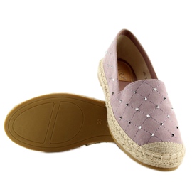 Espadryle z ćwiekami fioletowe 5481 Purple 1