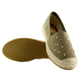 Espadryle z ćwiekami zielone 5481 Green 1