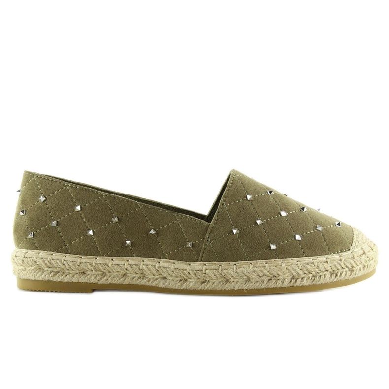 Espadryle z ćwiekami zielone 5481 Green 2