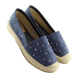 Espadryle z ćwiekami granatowe 5481 blue 4