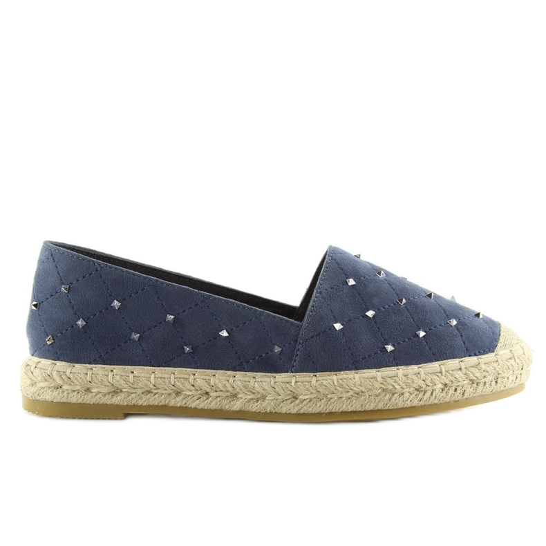 Espadryle z ćwiekami granatowe 5481 blue 2
