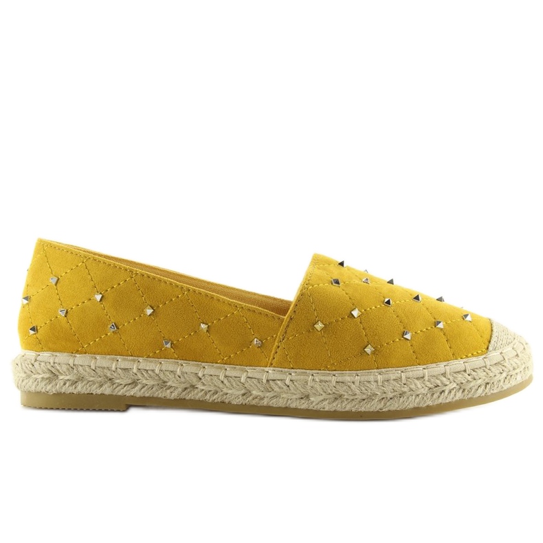 Espadryle z ćwiekami żółte 5481 Yellow 2
