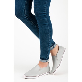 Tenisówki slip on szare 2
