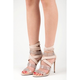 Seksowne Sandały Sergio Todzi beżowy 2