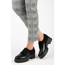 Kylie Rockowe czarne półbuty 2