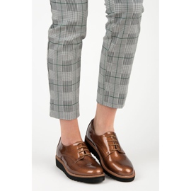 Kylie Lakierowane Półbuty brązowe 1