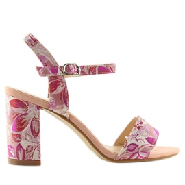 Sandałki orientalne różowe LT92 pink 5