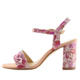 Sandałki orientalne różowe LT92 pink 3