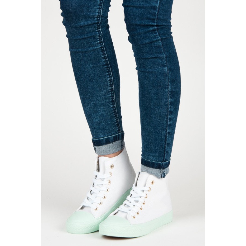 Coura Trampki nad kostkę białe 1