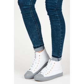 Coura Trampki nad kostkę białe 1