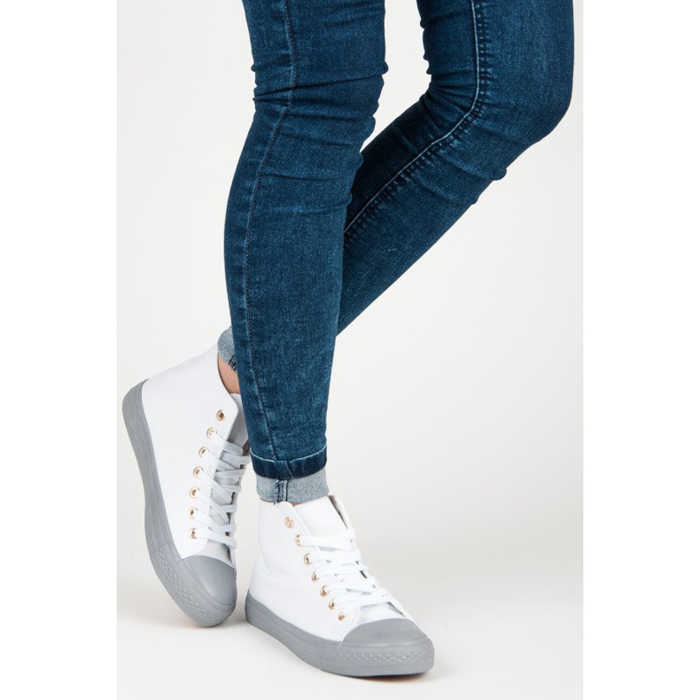 Coura Trampki nad kostkę białe 2