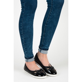 Pikowane baleriny czarne 1