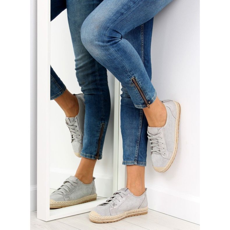 Trampki espadryle szare BB02P Grey 2