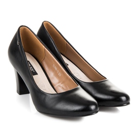 Vices Czarne czółenka na słupku 1