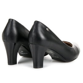 Vices Czarne czółenka na słupku 2