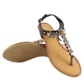 Sandałki japonki czarne 9-59 black 2