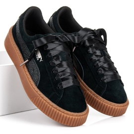 Puma Suede Platform Bubble WN`S czarne 1