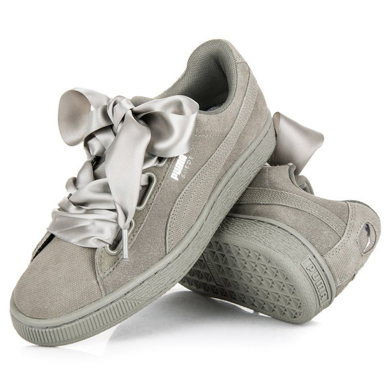 Puma Suede Heart Pebble WN`S szare 2
