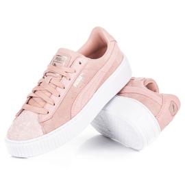 Puma Suede Platform Pebble WN`S różowe 2